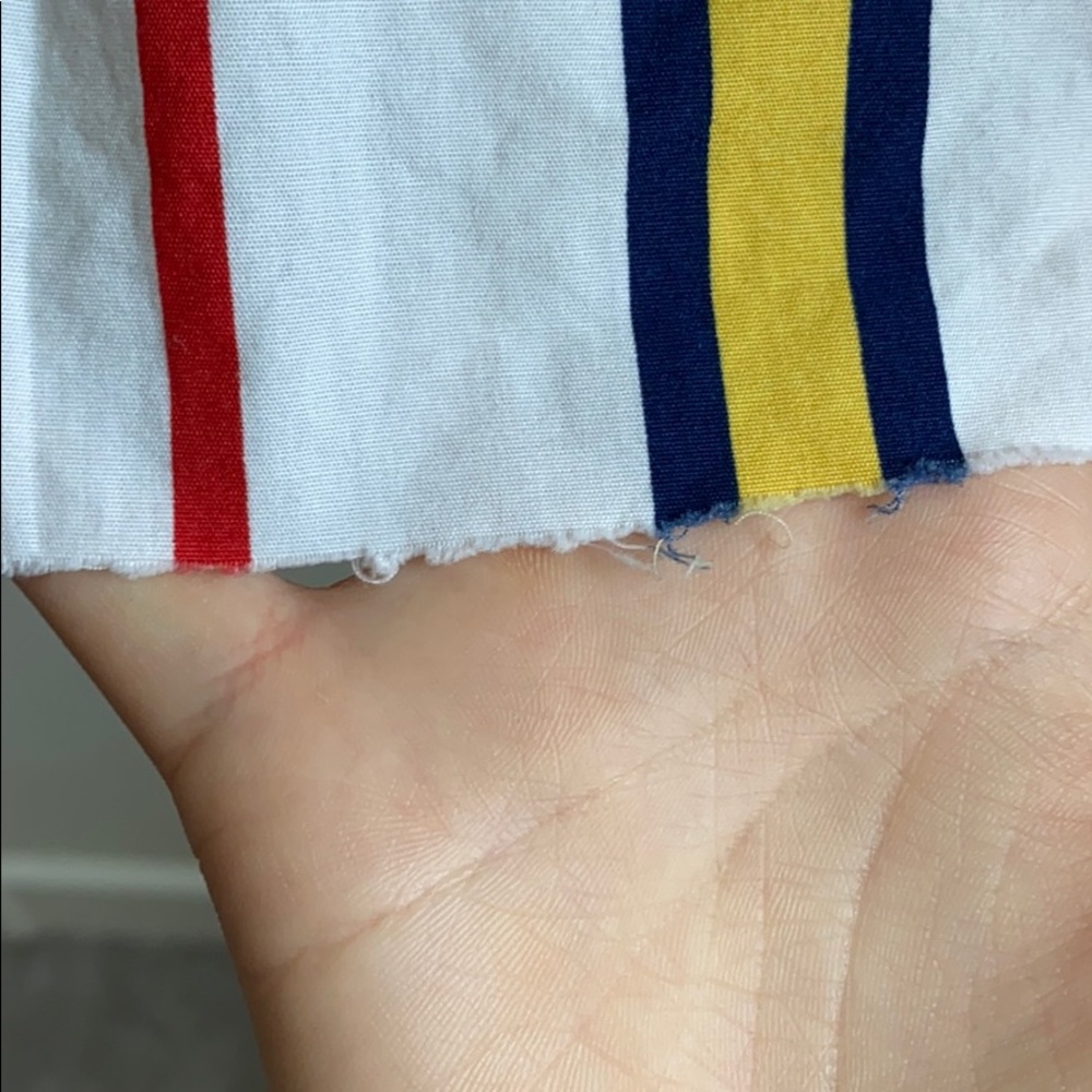 White Shirt with Stripes - Men's Large - Picture 3 of 6
